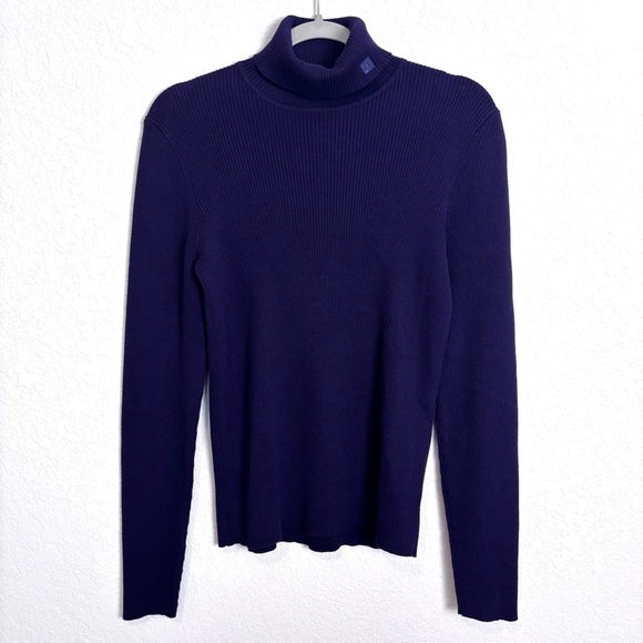 Lauren Ralph Lauren Sweaters - Lauren Ralph Lauren Deep Purple Turtleneck Sweater Women’s Medium Closet Staple